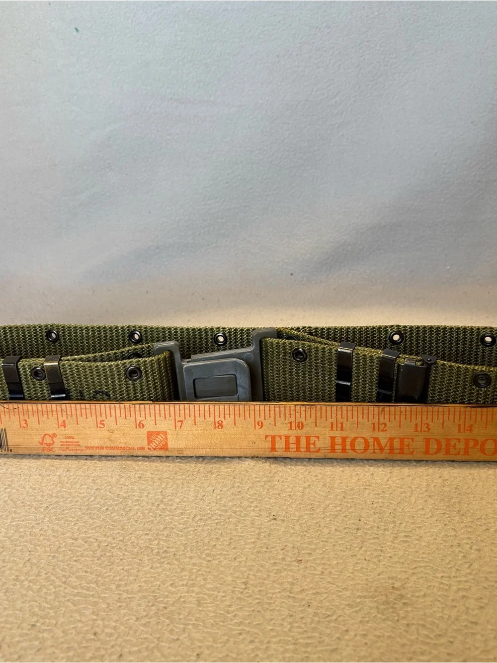 US Olive Green Military Utility Belt with Metal Buckle